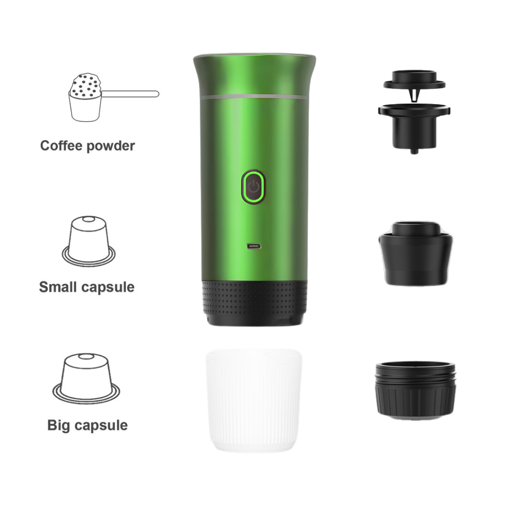 Caffettiera Portatile - Verde Campeggio