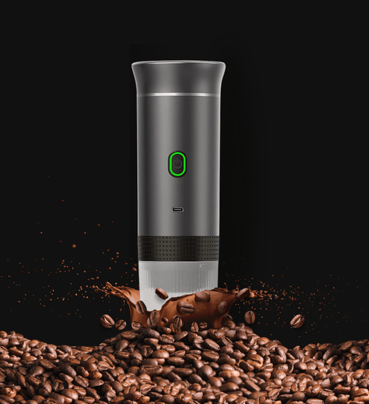 Portable Espresso Maker - Metallic Grey